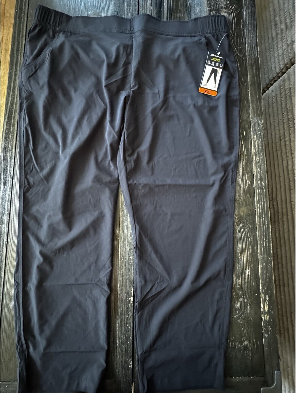 Eddie Bauer Traveler Ankle Pant Womens XXL Black UPF 50 Stretch Travel NWT
